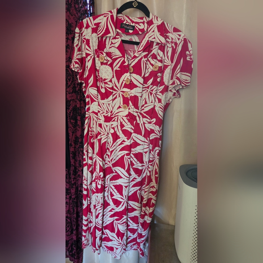 Trashy Diva Sweetie Cactus Rouge Dress Size 14 GUC - Picture 2 of 11